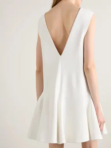 Khaite Mel Crepe Mini Dress | Thumbnail 3 Khaite Mel Crepe Mini Dress | Thumbnail 3