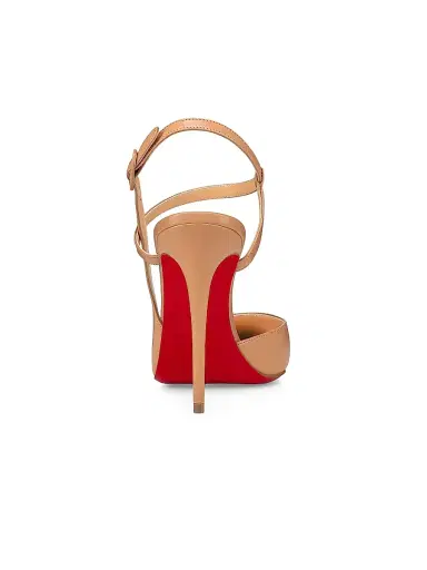 Christian Louboutin Women's Jenlove Leather 0MM Strappy Pumps - Beige | Thumbnail 3 Christian Louboutin Women's Jenlove Leather 0MM Strappy Pumps - Beige | Thumbnail 3
