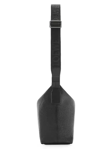 LOEWE Men's Cubi Leather Crossbody Bag - Black | Thumbnail 3 LOEWE Men's Cubi Leather Crossbody Bag - Black | Thumbnail 3