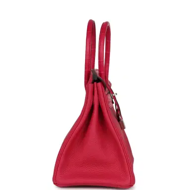 HERMÈS Hermes Birkin 30 Framboise Matte Alligator Togo Touch Palladium Hardware | Thumbnail 4 HERMÈS Hermes Birkin 30 Framboise Matte Alligator Togo Touch Palladium Hardware | Thumbnail 4