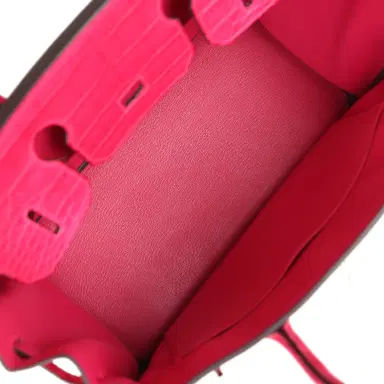 HERMÈS Hermes Birkin 30 Framboise Matte Alligator Togo Touch Palladium Hardware | Thumbnail 8 HERMÈS Hermes Birkin 30 Framboise Matte Alligator Togo Touch Palladium Hardware | Thumbnail 8