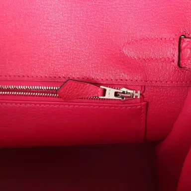 HERMÈS Hermes Birkin 30 Framboise Matte Alligator Togo Touch Palladium Hardware | Thumbnail 9 HERMÈS Hermes Birkin 30 Framboise Matte Alligator Togo Touch Palladium Hardware | Thumbnail 9