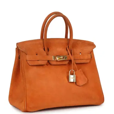 HERMÈS Vintage Hermes Birkin 25 Orange Doblis Gold Hardware | Thumbnail 2 HERMÈS Vintage Hermes Birkin 25 Orange Doblis Gold Hardware | Thumbnail 2