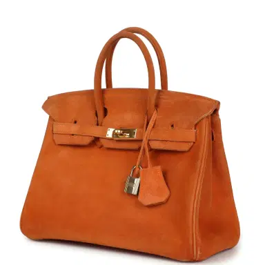 HERMÈS Vintage Hermes Birkin 25 Orange Doblis Gold Hardware | Thumbnail 3 HERMÈS Vintage Hermes Birkin 25 Orange Doblis Gold Hardware | Thumbnail 3