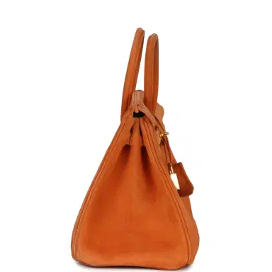 HERMÈS Vintage Hermes Birkin 25 Orange Doblis Gold Hardware | Thumbnail 4 HERMÈS Vintage Hermes Birkin 25 Orange Doblis Gold Hardware | Thumbnail 4