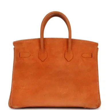 HERMÈS Vintage Hermes Birkin 25 Orange Doblis Gold Hardware | Thumbnail 5 HERMÈS Vintage Hermes Birkin 25 Orange Doblis Gold Hardware | Thumbnail 5