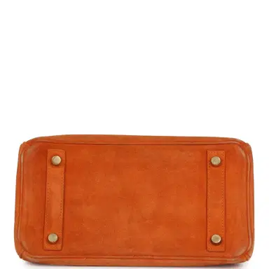 HERMÈS Vintage Hermes Birkin 25 Orange Doblis Gold Hardware | Thumbnail 6 HERMÈS Vintage Hermes Birkin 25 Orange Doblis Gold Hardware | Thumbnail 6