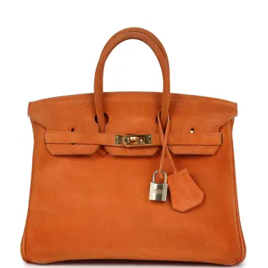 HERMÈS Vintage Hermes Birkin 25 Orange Doblis Gold Hardware | Thumbnail 1 HERMÈS Vintage Hermes Birkin 25 Orange Doblis Gold Hardware | Thumbnail 1