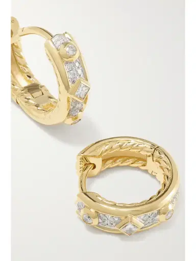 David Yurman Modern Renaissance 18-karat Gold Diamond Hoop Earrings | Thumbnail 5 David Yurman Modern Renaissance 18-karat Gold Diamond Hoop Earrings | Thumbnail 5