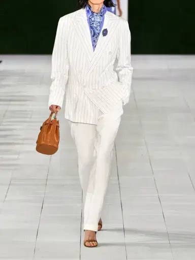 Ralph Lauren Collection Pinstriped Cotton, Linen And Wool-blend Blazer | Thumbnail 4 Ralph Lauren Collection Pinstriped Cotton, Linen And Wool-blend Blazer | Thumbnail 4