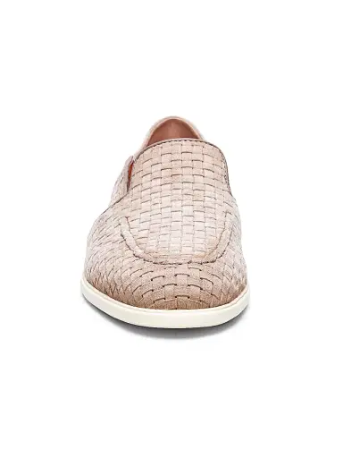 Santoni Men's Malibu Woven Suede Loafers - Brown | Thumbnail 3 Santoni Men's Malibu Woven Suede Loafers - Brown | Thumbnail 3
