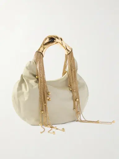Chloé Twisted Shell Embellished Leather Tote | Thumbnail 3 Chloé Twisted Shell Embellished Leather Tote | Thumbnail 3