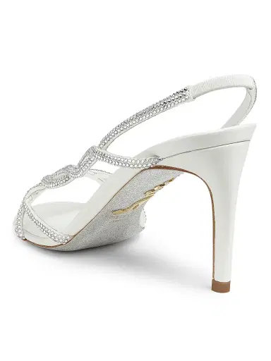 René Caovilla Women's 80MM Satin Strappy Sandals - Satin | Thumbnail 3 René Caovilla Women's 80MM Satin Strappy Sandals - Satin | Thumbnail 3