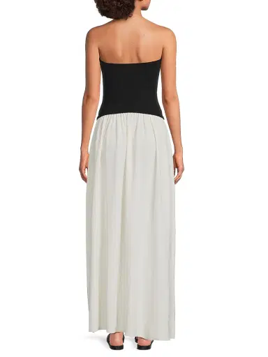 Solid & Striped Women's Soglio Colorblocked Strapless Maxi Dress - Brule Noir - Size XL | Thumbnail 5 Solid & Striped Women's Soglio Colorblocked Strapless Maxi Dress - Brule Noir - Size XL | Thumbnail 5