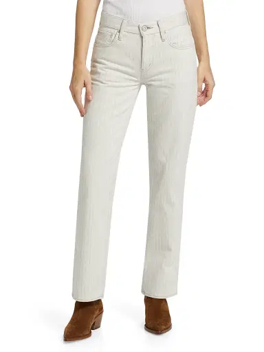Moussy Vintage Women's Elmora Pinstriped Straight Jeans | Thumbnail 3 Moussy Vintage Women's Elmora Pinstriped Straight Jeans | Thumbnail 3