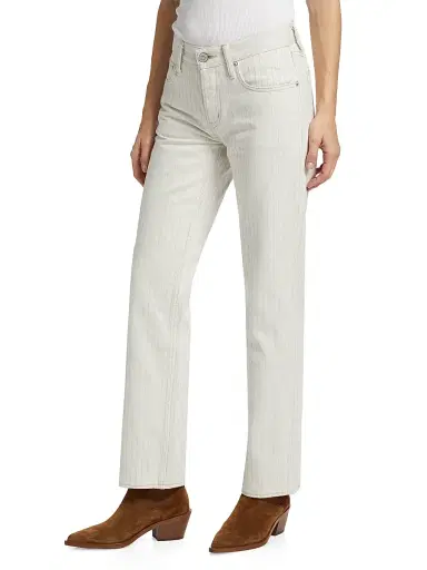 Moussy Vintage Women's Elmora Pinstriped Straight Jeans | Thumbnail 4 Moussy Vintage Women's Elmora Pinstriped Straight Jeans | Thumbnail 4