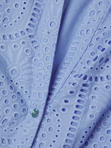 Lilly Pulitzer Women's Eira Eyelet Midi Shirtdress - Jacaranda Blue - Size 6 | Thumbnail 6 Lilly Pulitzer Women's Eira Eyelet Midi Shirtdress - Jacaranda Blue - Size 6 | Thumbnail 6