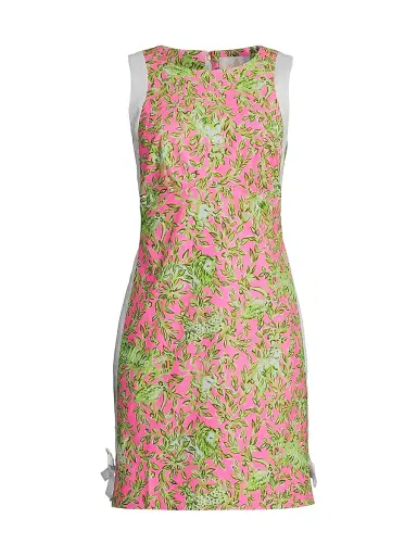 Lilly Pulitzer Women's Beckler Printed Minidress - Rousseau Pink - Size 12 | Thumbnail 1 Lilly Pulitzer Women's Beckler Printed Minidress - Rousseau Pink - Size 12 | Thumbnail 1