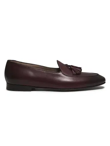 Manolo Blahnik Men's Lennox Leather Loafers - Dark Brown - Size 7 | Thumbnail 1 Manolo Blahnik Men's Lennox Leather Loafers - Dark Brown - Size 7 | Thumbnail 1
