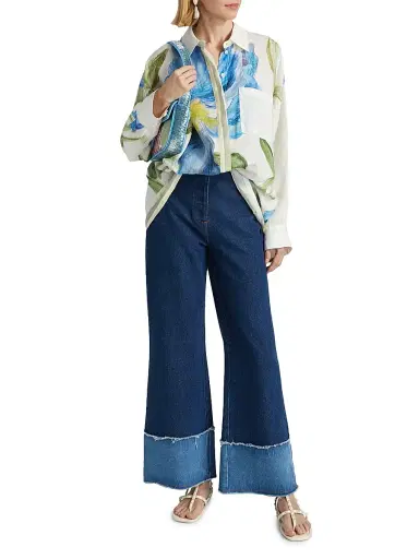 Significant Other Women's Stevi Wide-Leg Cuff Jeans - Indigo | Thumbnail 2 Significant Other Women's Stevi Wide-Leg Cuff Jeans - Indigo | Thumbnail 2