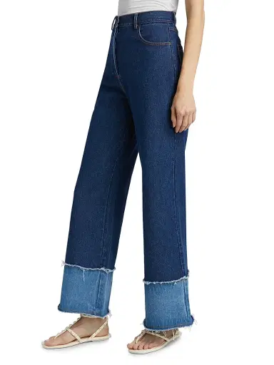 Significant Other Women's Stevi Wide-Leg Cuff Jeans - Indigo | Thumbnail 4 Significant Other Women's Stevi Wide-Leg Cuff Jeans - Indigo | Thumbnail 4