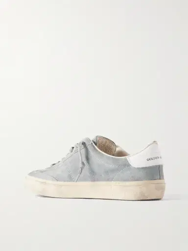 Golden Goose Soul-Star Distressed Leather-Trimmed Suede Sneakers - Men | Thumbnail 4 Golden Goose Soul-Star Distressed Leather-Trimmed Suede Sneakers - Men | Thumbnail 4