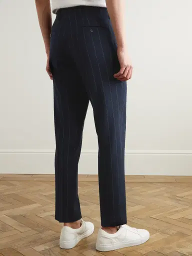 MR P. Philip Tapered Pinstriped Wool-Blend Seersucker Suit Trousers - Men | Thumbnail 4 MR P. Philip Tapered Pinstriped Wool-Blend Seersucker Suit Trousers - Men | Thumbnail 4