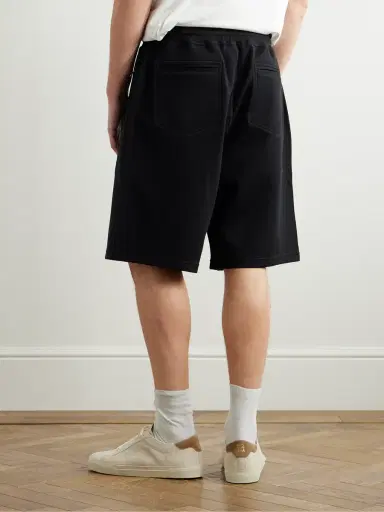Brunello Cucinelli Straight-Leg Cotton-Blend Jersey Drawstring Shorts - Men | Thumbnail 4 Brunello Cucinelli Straight-Leg Cotton-Blend Jersey Drawstring Shorts - Men | Thumbnail 4