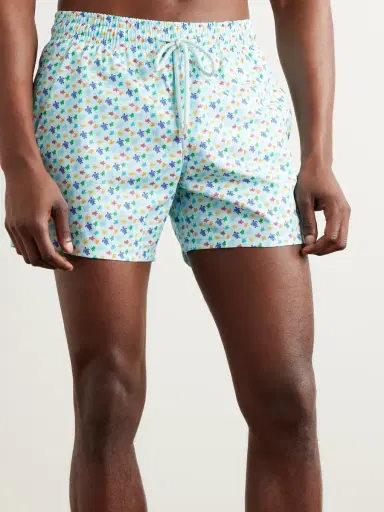 Vilebrequin Moorise Straight-Leg Mid-Length Printed Recycled Swim Shorts - Men | Thumbnail 2 Vilebrequin Moorise Straight-Leg Mid-Length Printed Recycled Swim Shorts - Men | Thumbnail 2