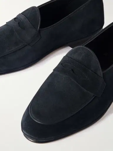 Rubinacci Leather-Trimmed Suede Penny Loafers - Men | Thumbnail 5 Rubinacci Leather-Trimmed Suede Penny Loafers - Men | Thumbnail 5