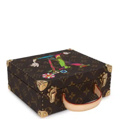 Louis Vuitton Louis Vuitton x Takashi Murakami Hands Jewelry Trunk Brown Multi Monogram Hands Brass Hardware | Thumbnail 2 Louis Vuitton Louis Vuitton x Takashi Murakami Hands Jewelry Trunk Brown Multi Monogram Hands Brass Hardware | Thumbnail 2
