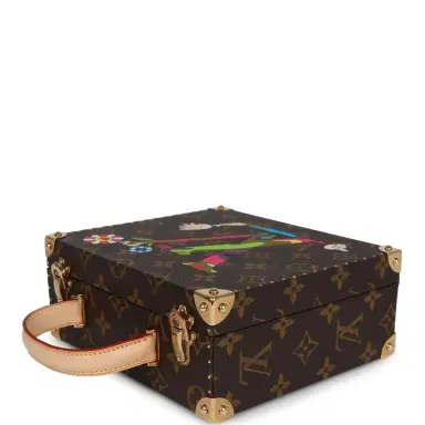 Louis Vuitton Louis Vuitton x Takashi Murakami Hands Jewelry Trunk Brown Multi Monogram Hands Brass Hardware | Thumbnail 4 Louis Vuitton Louis Vuitton x Takashi Murakami Hands Jewelry Trunk Brown Multi Monogram Hands Brass Hardware | Thumbnail 4