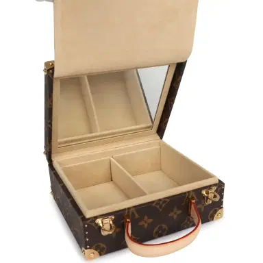 Louis Vuitton Louis Vuitton x Takashi Murakami Hands Jewelry Trunk Brown Multi Monogram Hands Brass Hardware | Thumbnail 9 Louis Vuitton Louis Vuitton x Takashi Murakami Hands Jewelry Trunk Brown Multi Monogram Hands Brass Hardware | Thumbnail 9