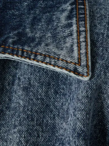 Alaïa Spiral Asymmetric Denim Coat | Thumbnail 4 Alaïa Spiral Asymmetric Denim Coat | Thumbnail 4