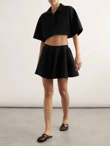 Alaïa Pleated Stretch-knit Mini Skirt | Thumbnail 2 Alaïa Pleated Stretch-knit Mini Skirt | Thumbnail 2