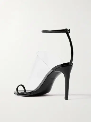 Alaïa Asymmetric Patent-leather And Pvc Sandals | Thumbnail 3 Alaïa Asymmetric Patent-leather And Pvc Sandals | Thumbnail 3