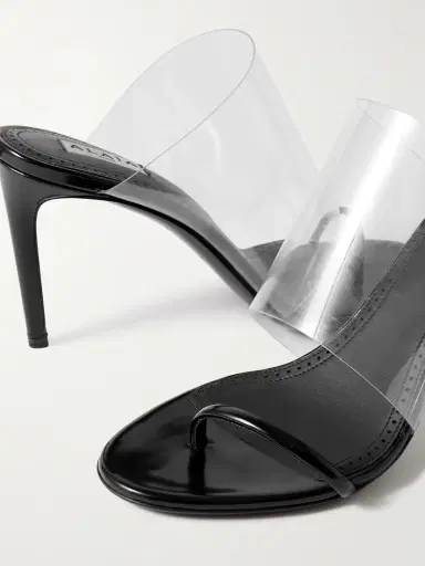 Alaïa Asymmetric Patent-leather And Pvc Sandals | Thumbnail 4 Alaïa Asymmetric Patent-leather And Pvc Sandals | Thumbnail 4