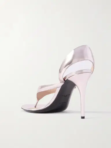 Alaïa Tong 90 Mirrored-leather Sandals | Thumbnail 3 Alaïa Tong 90 Mirrored-leather Sandals | Thumbnail 3