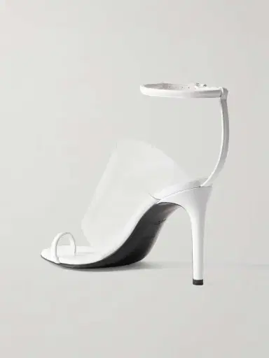 Alaïa Asymmetric Patent-leather And Pvc Sandals | Thumbnail 3 Alaïa Asymmetric Patent-leather And Pvc Sandals | Thumbnail 3