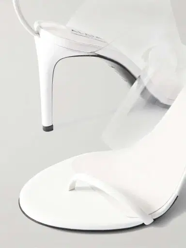 Alaïa Asymmetric Patent-leather And Pvc Sandals | Thumbnail 4 Alaïa Asymmetric Patent-leather And Pvc Sandals | Thumbnail 4