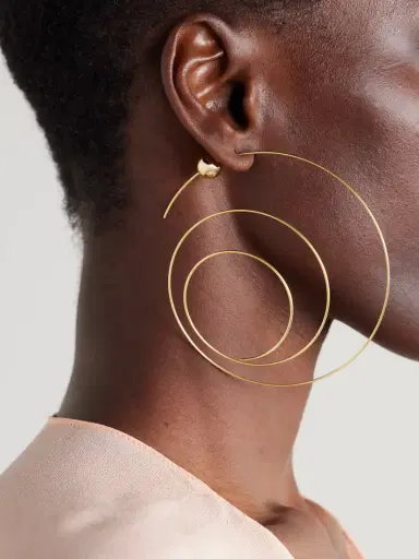 Alaïa Thin Spiral Gold-tone Earrings | Thumbnail 2 Alaïa Thin Spiral Gold-tone Earrings | Thumbnail 2