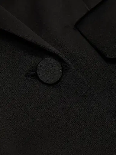 Simkhai Women's Norah Satin Double-Breasted Blazer - Black - Size 14 | Thumbnail 7 Simkhai Women's Norah Satin Double-Breasted Blazer - Black - Size 14 | Thumbnail 7