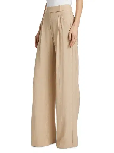Veronica Beard Women's Marbeau High-Rise Pants - Stone Khaki - Size 16 | Thumbnail 4 Veronica Beard Women's Marbeau High-Rise Pants - Stone Khaki - Size 16 | Thumbnail 4