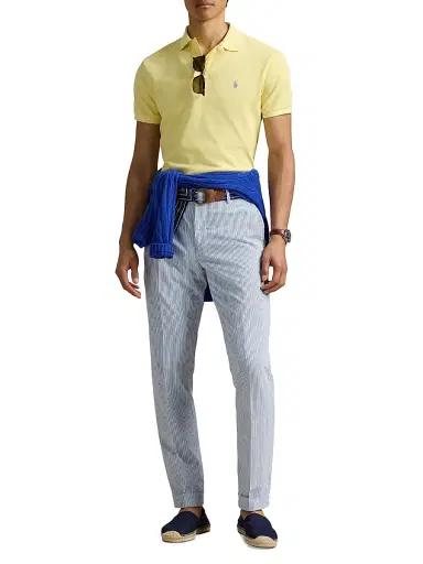 Polo Ralph Lauren Men's Custom-Slim-Fit Mesh Polo Shirt - Resort Gold - Size XXL | Thumbnail 2 Polo Ralph Lauren Men's Custom-Slim-Fit Mesh Polo Shirt - Resort Gold - Size XXL | Thumbnail 2
