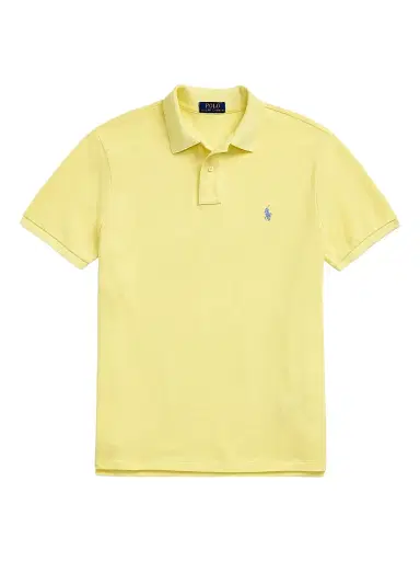 Polo Ralph Lauren Men's Custom-Slim-Fit Mesh Polo Shirt - Resort Gold - Size XXL | Thumbnail 1 Polo Ralph Lauren Men's Custom-Slim-Fit Mesh Polo Shirt - Resort Gold - Size XXL | Thumbnail 1