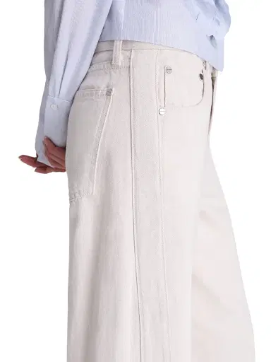 TWP Women's Almost Famous Wide-Leg Jeans - Natural - Size 30 | Thumbnail 6 TWP Women's Almost Famous Wide-Leg Jeans - Natural - Size 30 | Thumbnail 6