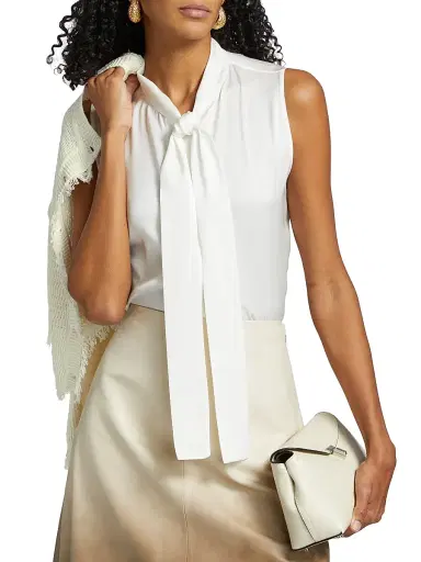 Kobi Halperin Women's Ives Stretch Silk Sleeveless Blouse - | Thumbnail 3 Kobi Halperin Women's Ives Stretch Silk Sleeveless Blouse - | Thumbnail 3