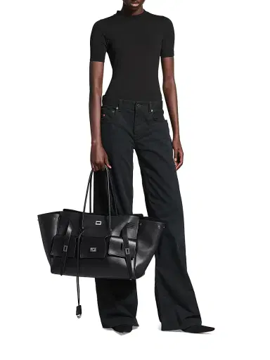 Balenciaga Women's Bel Air Carry All Bag - Black | Thumbnail 2 Balenciaga Women's Bel Air Carry All Bag - Black | Thumbnail 2