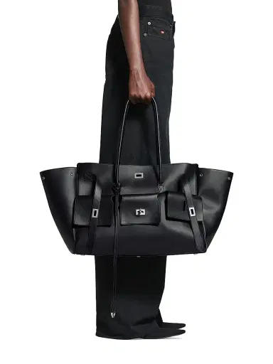 Balenciaga Women's Bel Air Carry All Bag - Black | Thumbnail 3 Balenciaga Women's Bel Air Carry All Bag - Black | Thumbnail 3