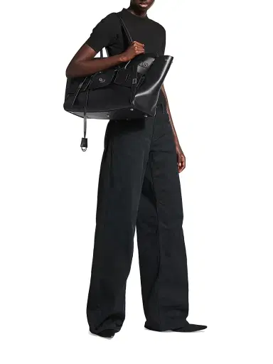 Balenciaga Women's Bel Air Carry All Bag - Black | Thumbnail 8 Balenciaga Women's Bel Air Carry All Bag - Black | Thumbnail 8